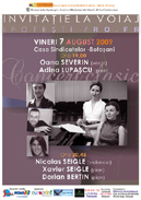 Afis concert clasic, 7 august, Botosani