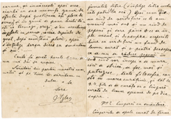 Scrisoare adresata lui Matei in 1895